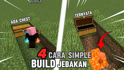 4 Cara Membuat Jebakan Simple Di Minecraft YouTube