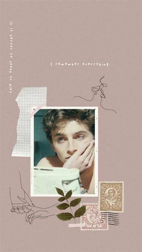 Timothée chalamet lockscreen Artofit