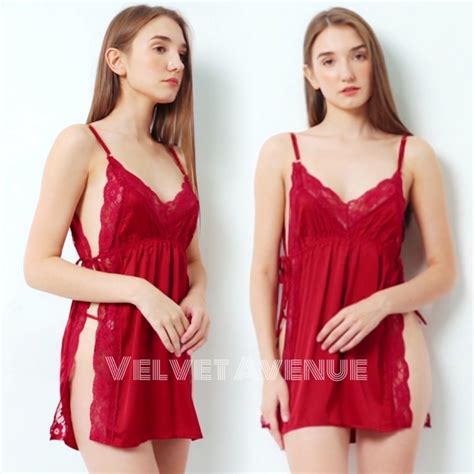 Jual Lingerie Seksi Sexy Hot Baju Haram Dinas Malam Himari Satin