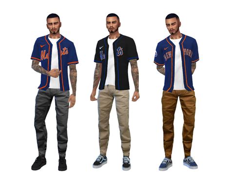 The Sims Resource Mlb New York Mets Jersey