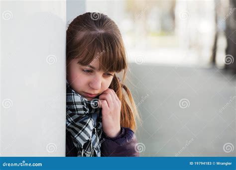 Teenage girl in depression stock image. Image of beautiful - 19794183