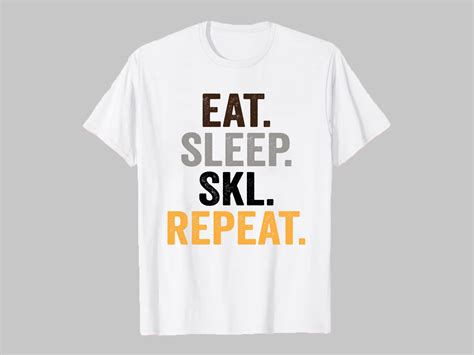 Eat Sleep Skl Repeat Graphic By Best T Shirt Cave Creative Fabrica