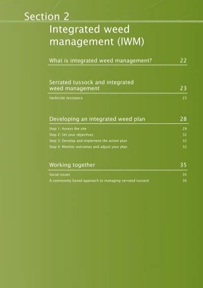 Section 2 Integrated Weed Management Iwm Weeds Australia