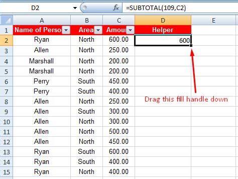 Funci N Subtotal Con Condiciones En Excel Y Google Sheets Tutorial