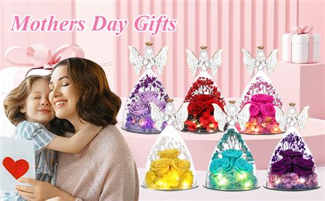 Amazon Tiaronics Mothers Day Flower Gifts Glass Angel Figurine