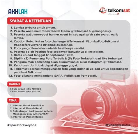 Lomba Foto Internet Telkomsat Berhadiah Total Rp