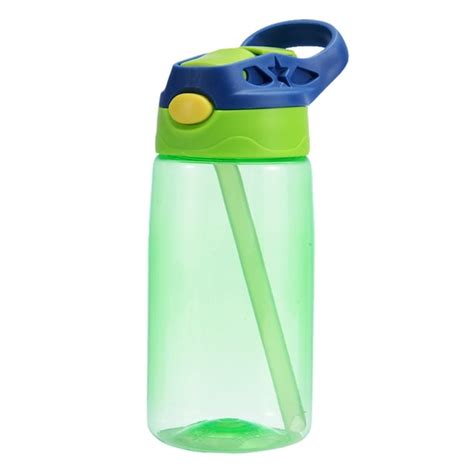 Kids Children Straw Water Bottle Plastic Drinking Cup Leak Proof ...