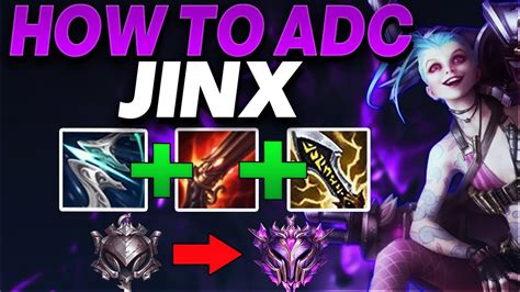 How To Play Jinx Adc In Low Elo Jinx Adc Gameplay Iron To Master