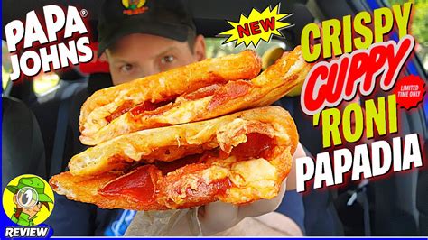 Papa Johns® Crispy Cuppy Roni Papadia Review 👨‍🍳🐖🍕🫓 ⎮ Peep This Out