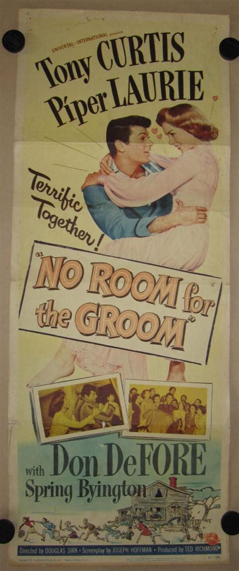 No Room For The Groom Original Movie Poster 1952 Movieposter Original