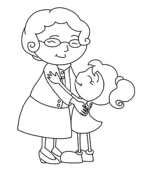 Dibujo Para Colorear Abuela Dibujos Para Imprimir Gratis Img