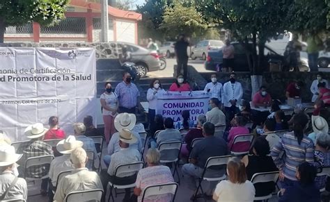 Salud Colima Certifican A Comunidades Promotoras De La Salud