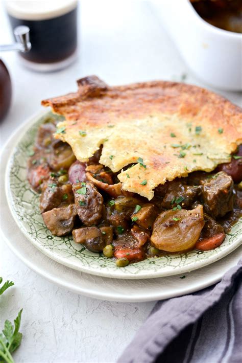 Guinness Beef Pot Pie With Irish Cheddar Crust Simply Scratch