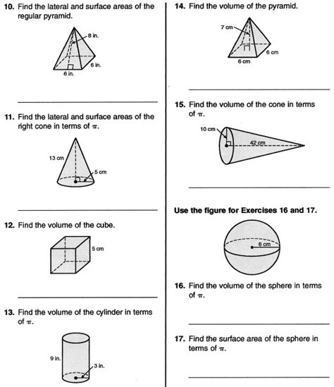 Solved 10 Find The Lateral And Surface Areas Of The Regular Pyramid