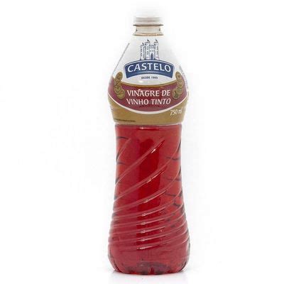 Vinagre Castelo Tinto 750ml Supermercado Rio Das Pedras