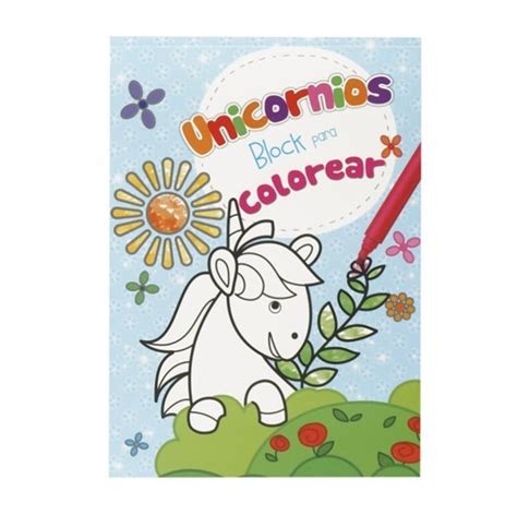 Pepeganga S A Libro para colorear block 48 páginas UNICORNIOS 4 títulos