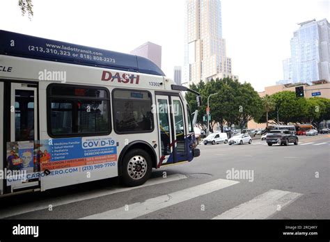 Los Angeles, California: Los Angeles LADOT Transit DASH bus Stock Photo ...