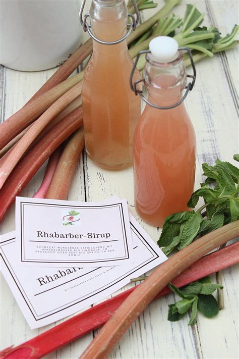 Rhabarber Vanille Sirup Selber Machen Rezept Sirup Selber Machen