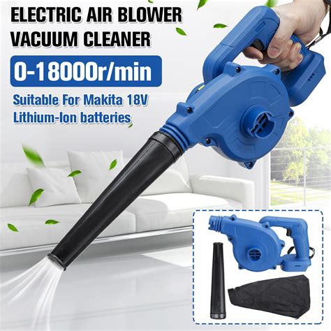 New 18V Cordless Electric Air Blower Vacuum Cleaner Suction Blower Tool