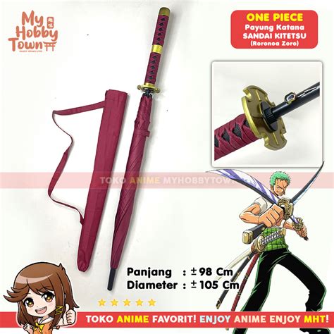 Payung Anime Pedang One Piece Roronoa Zoro Sandai Kitetsu