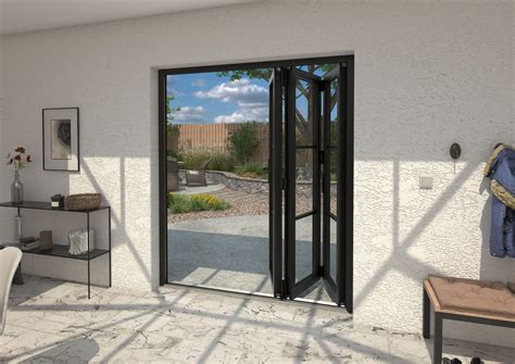 Mm Black Heritage Aluminium Bifold Doors Left At Vibrant Doors