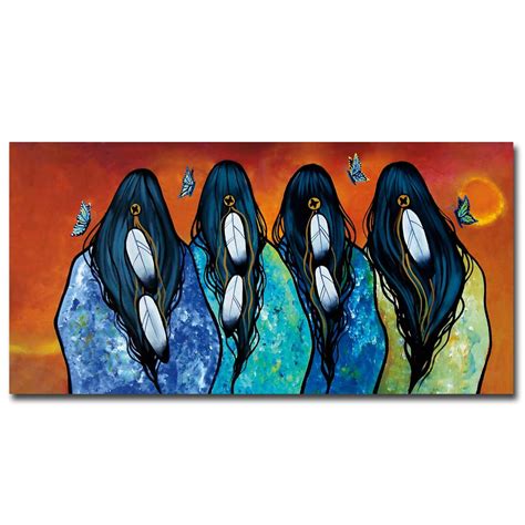 Jackie Traverse Tobacco Women Native American Indigenous Canvas Wall