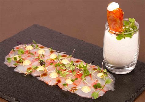 Carpaccio de gambas de Palamós con mayonesa de soja Jordi Angli