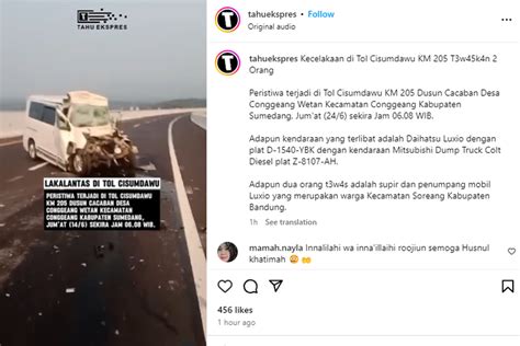 Foto Kecelakaan Maut Di Tol Cisumdawu Km Orang Meninggal Dunia