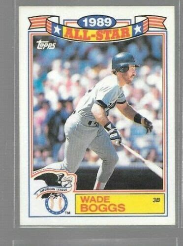 1990 Topps 1989 All Star Game Commemorative Wade Boggs 15 Red Sox EBay