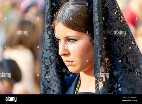 Andalusia Spain Procession At The Semana Santa Holy Week In Granada