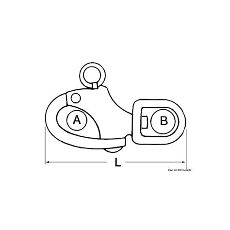 Osculati Mousqueton Pour Spi Il Pivotant Aisi Mm Osc