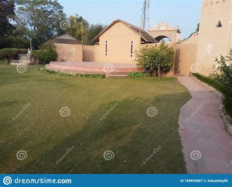 Indian Punjab Village Location Old Hut Made Up Of Soil Editorial