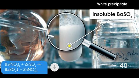 Does Zinc Sulfate Znso React With Barium Nitrate Ba No Znso