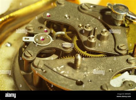 old clock mechanism Stock Photo - Alamy