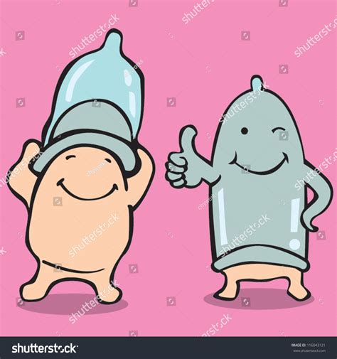 Condom Cartoon Comic Style Stock Vector Royalty Free 116043121