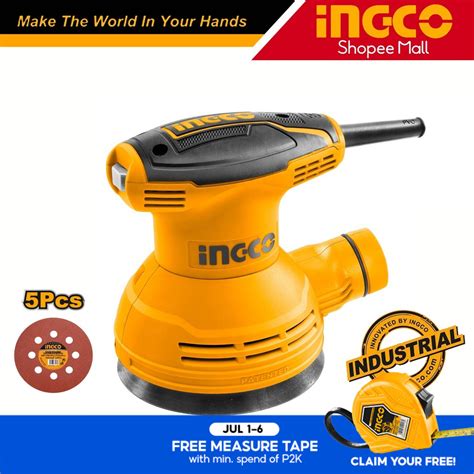 Ingco Rs W Industrial Electric Random Orbital Rotary Sander