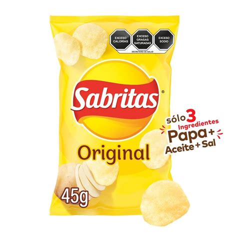 Papas Fritas Sabritas Original 45 G Bodega Aurrera Despensa A Tu Casa