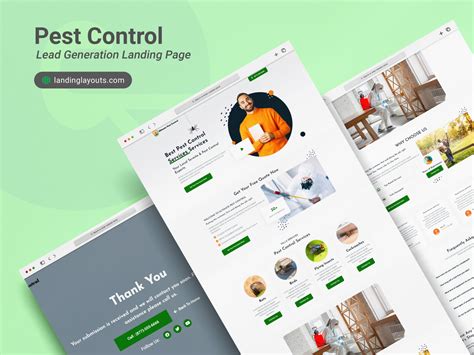 Ultimate Pest Control Service Lead Generation Landing Page By Landing Layouts On Dribbble