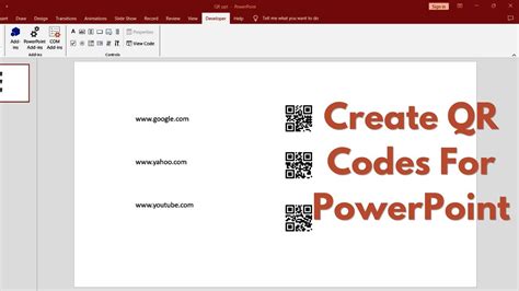 How To Create A Qr Code For Powerpoint Youtube