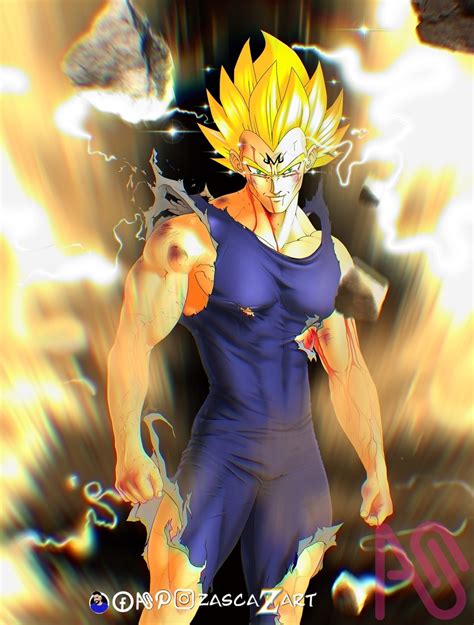 Vegeta Majin Bu Zascazart Illustrations Art Street