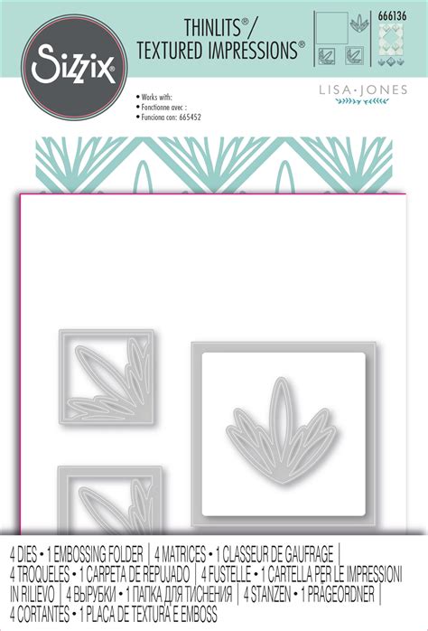 Sizzix Sizzix 2 D Impresslits Embossing Folder Ornate Frame By Lisa