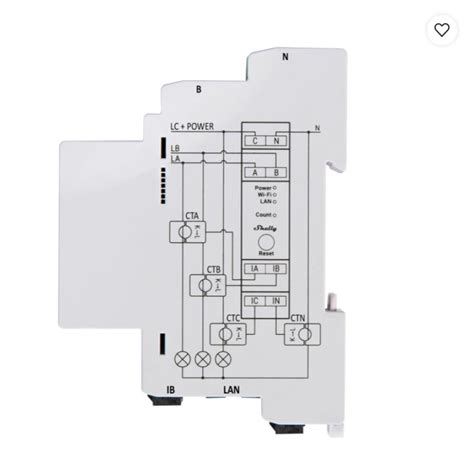 Shelly Pro 3EM Dreiphasen WiFi Energiezähler Bastelgarage Elektronik