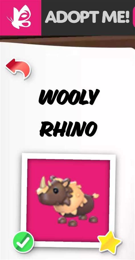 Wooly Rhino Adopt Me