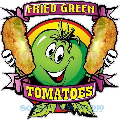 Fried Green Tomatoes Tomato Concession Trailer Food Truck Sign Sticker