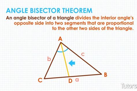 Angle Bisector Theorem Definition Examples And Video Worksheets Library