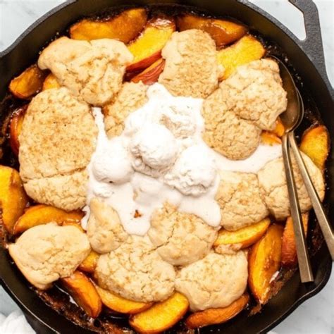 Grilled Peach Cobbler Vegan Gluten Free From My Bowl