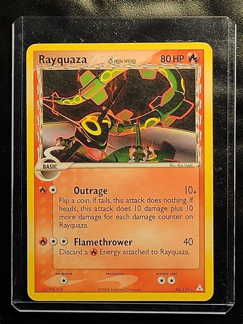 Rayquaza δ Delta Species 26 110 EX Holon Phantoms Eng Pokemon Card