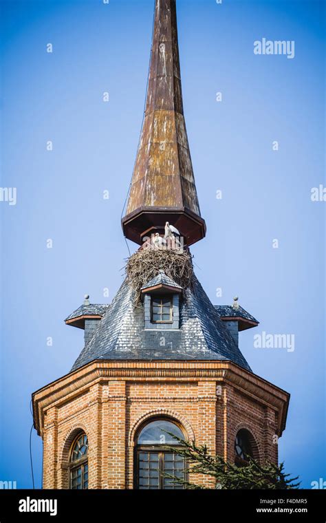 Spanish Town Of Alcala De Henares Palaces And Ancient University Stock