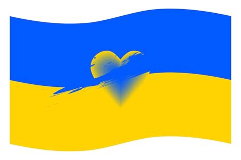 Premium Vector Grunge Brush Stroke With Ukraine National Flag