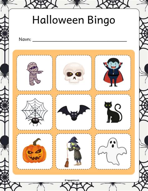 Halloween Bingo Leg Og Lektie